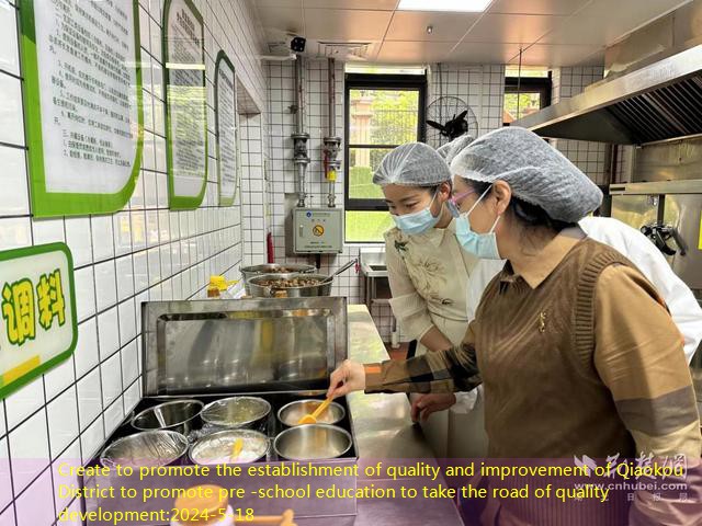 Create to promote the establishment of quality and improvement of Qiaokou District to promote pre -school education to take the road of quality development